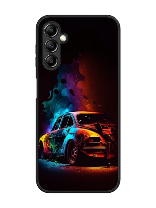 High Classic Car Art Glossy Metal Phone Cover for Samsung Galaxy A14 (5G) Zapvi