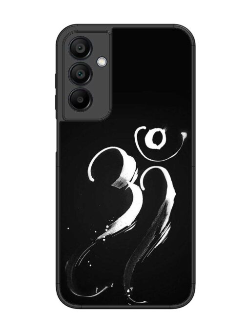 Om Logo Glossy Metal Phone Cover for Samsung Galaxy A15 (5G) Zapvi