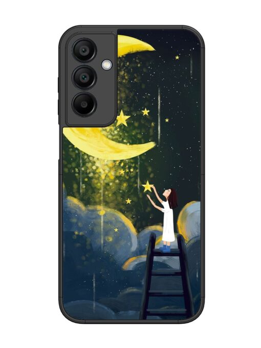 Moonlight Healing Night Illustration Glossy Metal TPU Phone Cover for Samsung Galaxy A15 (5G) Zapvi