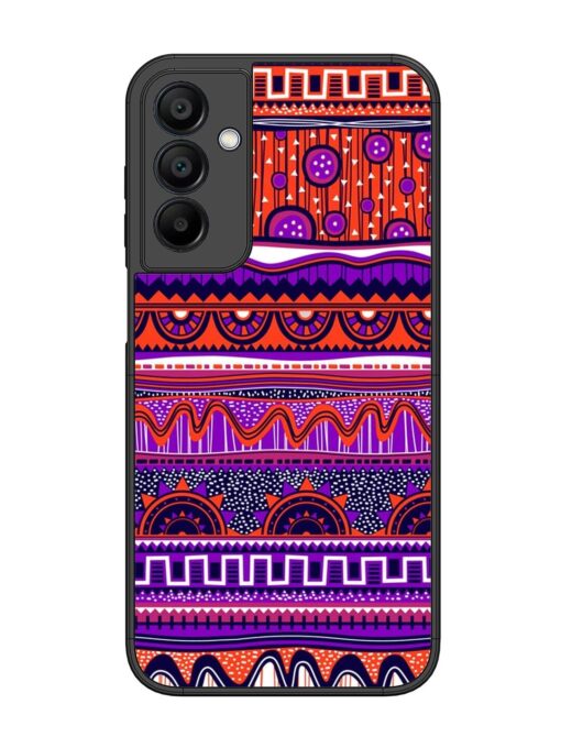 Ethnic Seamless Pattern Glossy Metal TPU Phone Cover for Samsung Galaxy A15 (5G) Zapvi