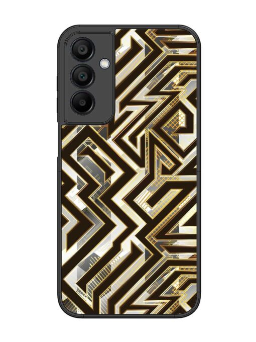 Technology Geometric Seamless Glossy Metal Phone Cover for Samsung Galaxy A15 (5G) Zapvi