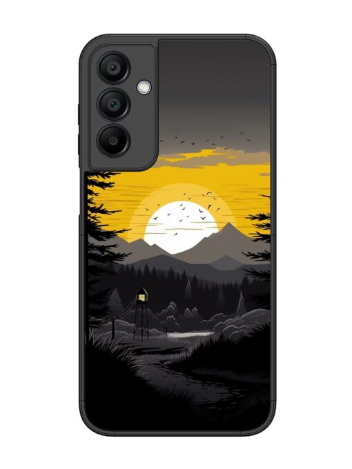 Sunset Vector Glossy Metal Phone Cover for Samsung Galaxy A15 (5G)