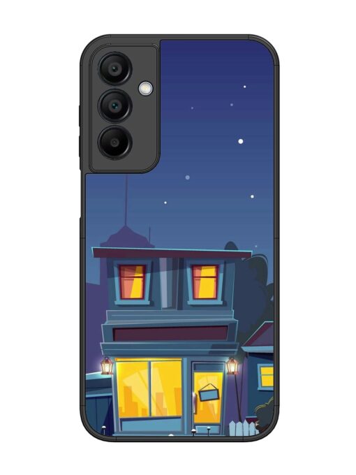 Vector Night House Glossy Metal Phone Cover for Samsung Galaxy A15 (5G) Zapvi