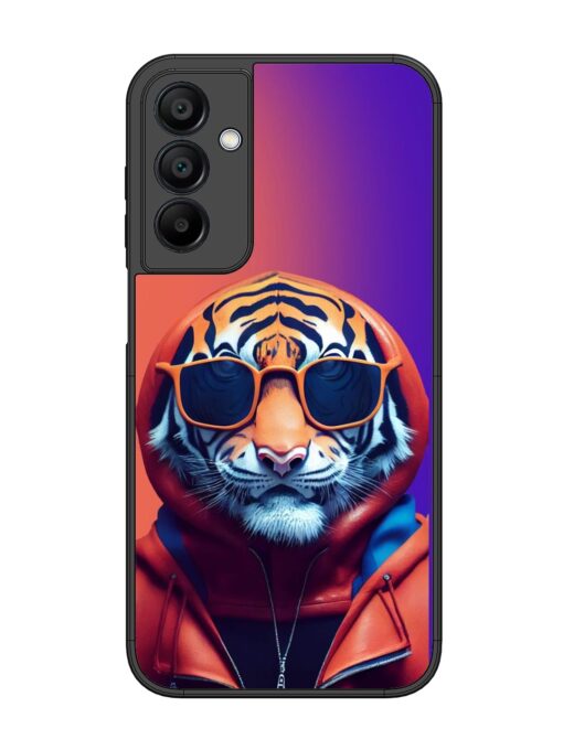 Tiger Animation Glossy Metal Phone Cover for Samsung Galaxy A15 (5G) Zapvi