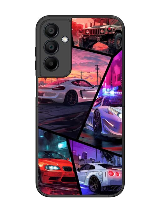 Ride In Pixels Glossy Metal Phone Cover for Samsung Galaxy A15 (5G) Zapvi