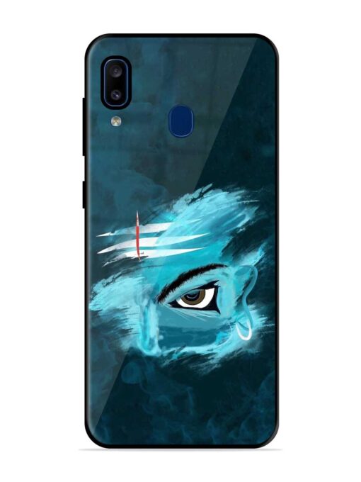 Lord Shiva Glossy Metal Phone Cover for Samsung Galaxy A20 Zapvi