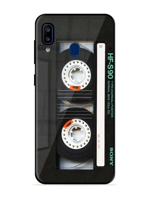 Sony Hf-S90 Cassette Glossy Metal Phone Cover for Samsung Galaxy A20 Zapvi