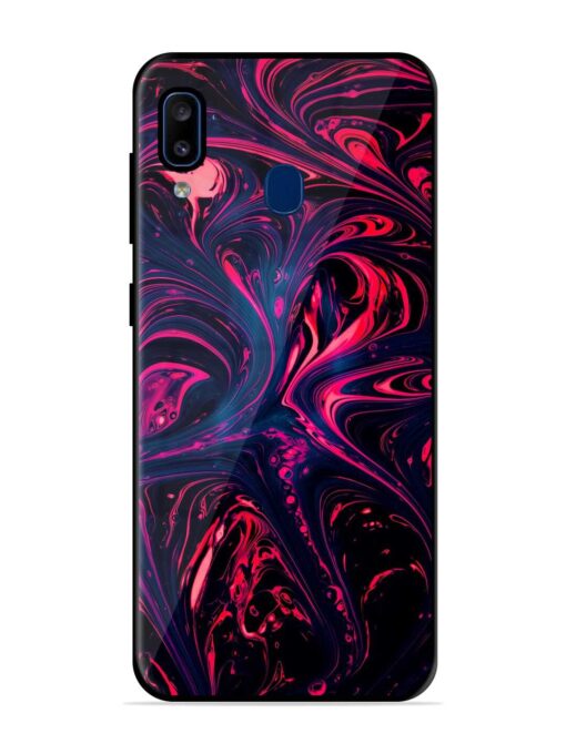 Abstract Background Glossy Metal Phone Cover for Samsung Galaxy A20 Zapvi