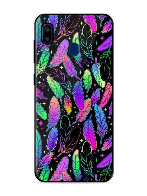 Bright Multi Colored Seamless Glossy Metal Phone Cover for Samsung Galaxy A20 Zapvi