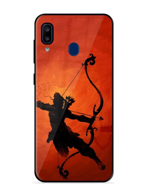 Illustration Lord Rama Glossy Metal Phone Cover for Samsung Galaxy A20 Zapvi