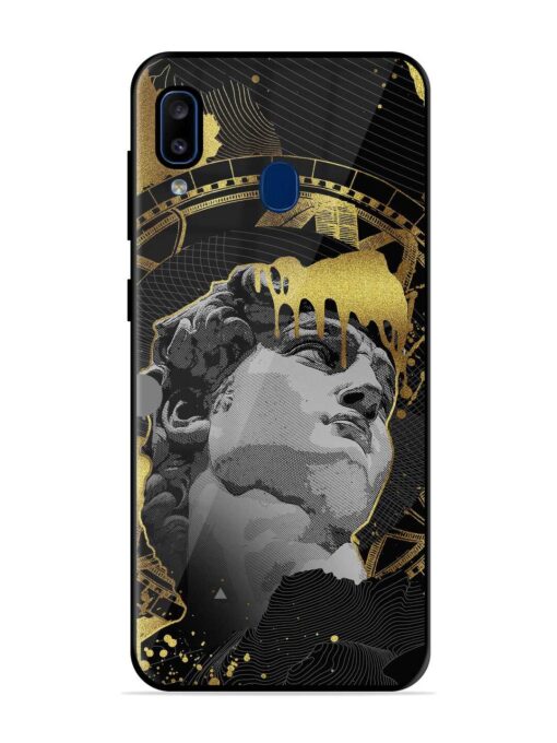 Roman Face Glossy Metal Phone Cover for Samsung Galaxy A20 Zapvi