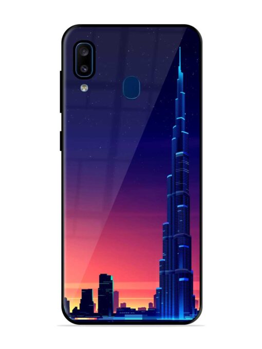 Burj Khalifa Abstract Glossy Metal Phone Cover for Samsung Galaxy A20 Zapvi