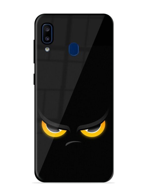 Scary Yellow Eye Glossy Metal TPU Phone Cover for Samsung Galaxy A20 Zapvi