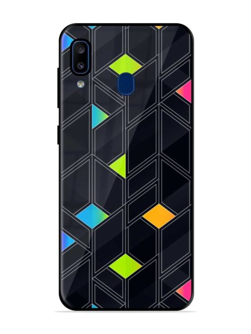 Abstract Mosaic Seamless Glossy Metal Phone Cover for Samsung Galaxy A20 Zapvi