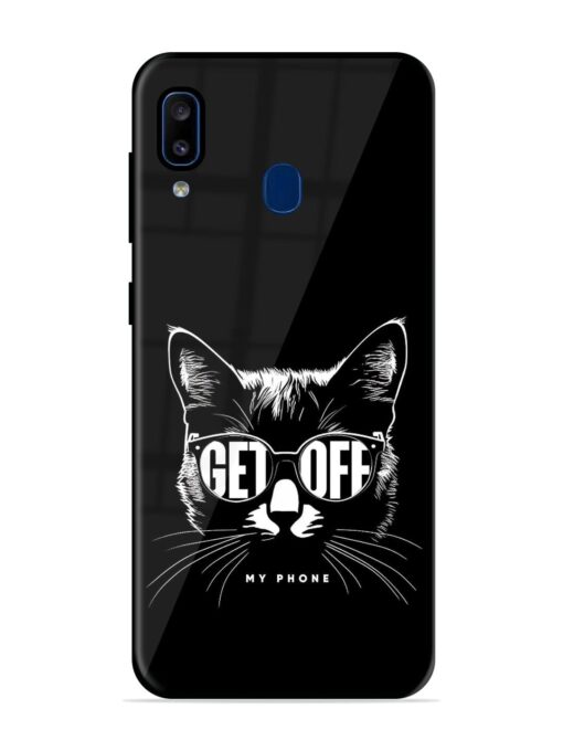 Get Off Glossy Metal TPU Phone Cover for Samsung Galaxy A20 Zapvi