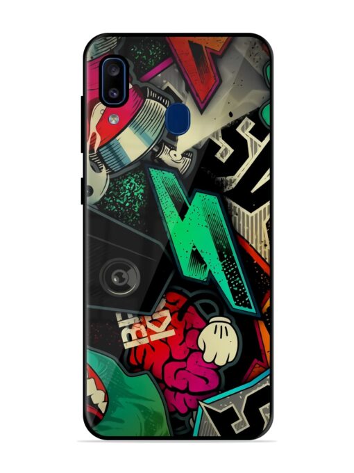 Graffiti Art Glossy Metal Phone Cover for Samsung Galaxy A20 Zapvi