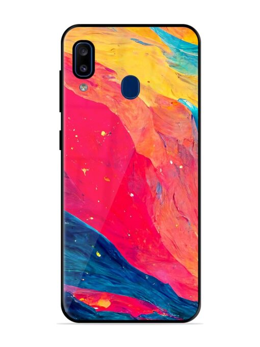 Starry Night Glossy Metal Phone Cover for Samsung Galaxy A20 Zapvi