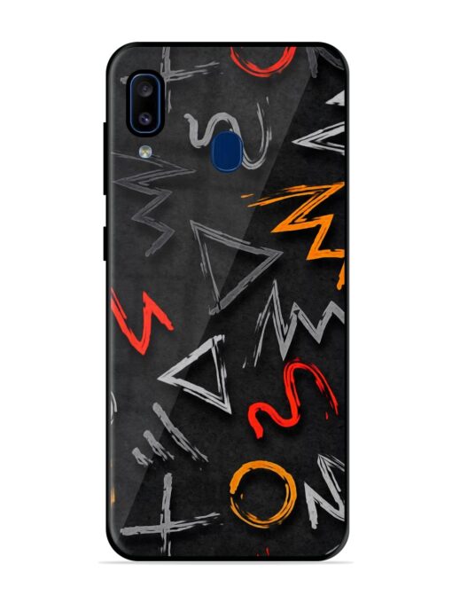 Grungy Graffiti Glossy Metal Phone Cover for Samsung Galaxy A20 Zapvi