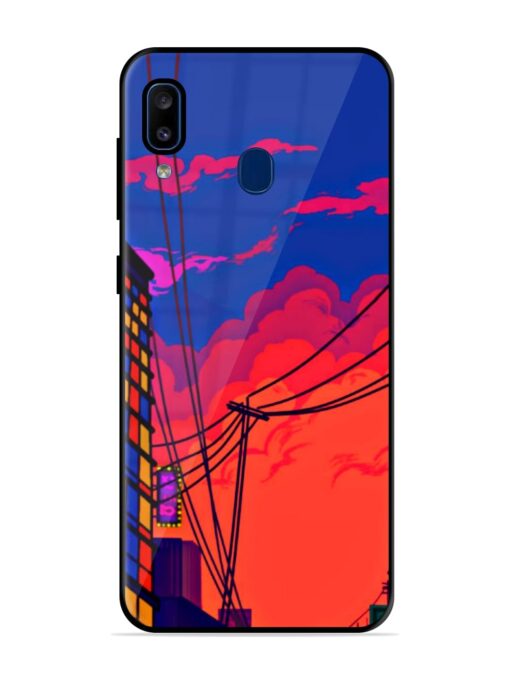 Sky At Morning Glossy Metal Phone Cover for Samsung Galaxy A20 Zapvi