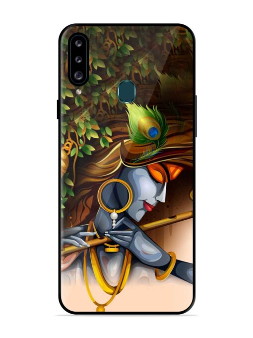 Krishna Glossy Metal Phone Cover for Samsung Galaxy A20S Zapvi