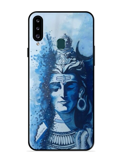 Shiv Art Glossy Metal Phone Cover for Samsung Galaxy A20S Zapvi