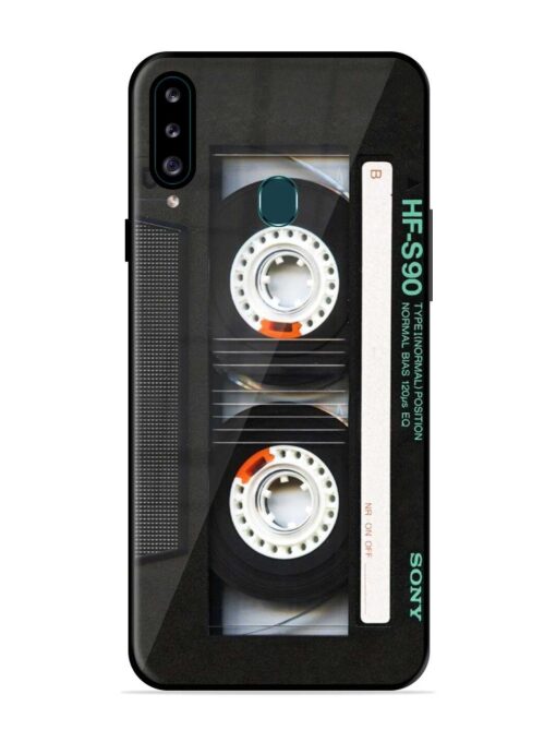 Sony Hf-S90 Cassette Glossy Metal Phone Cover for Samsung Galaxy A20S Zapvi