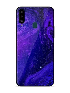 Galaxy Acrylic Abstract Art Glossy Metal Phone Cover for Samsung Galaxy A20S
