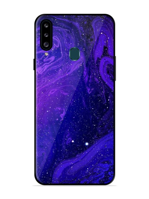 Galaxy Acrylic Abstract Art Glossy Metal Phone Cover for Samsung Galaxy A20S