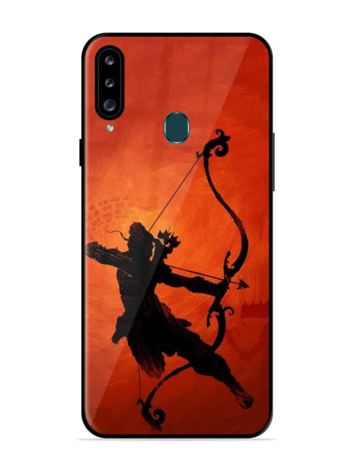 Illustration Lord Rama Glossy Metal Phone Cover for Samsung Galaxy A20S