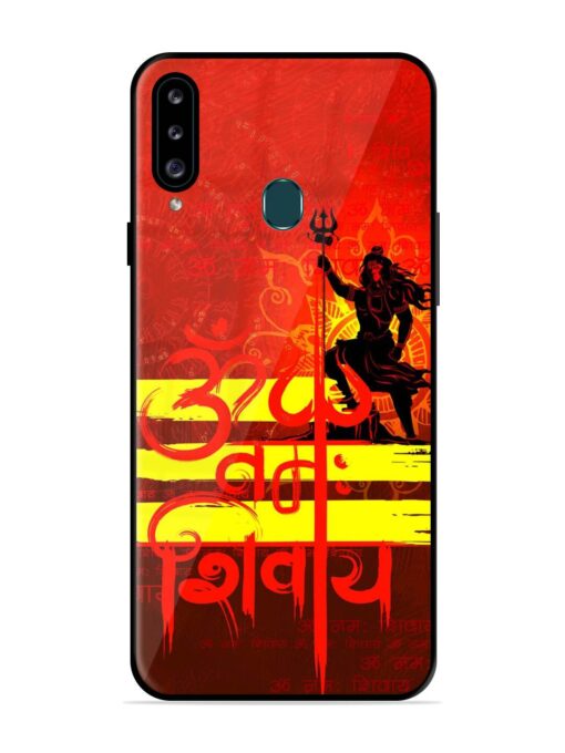 Illustration Lord Shiva Glossy Metal TPU Phone Cover for Samsung Galaxy A20S