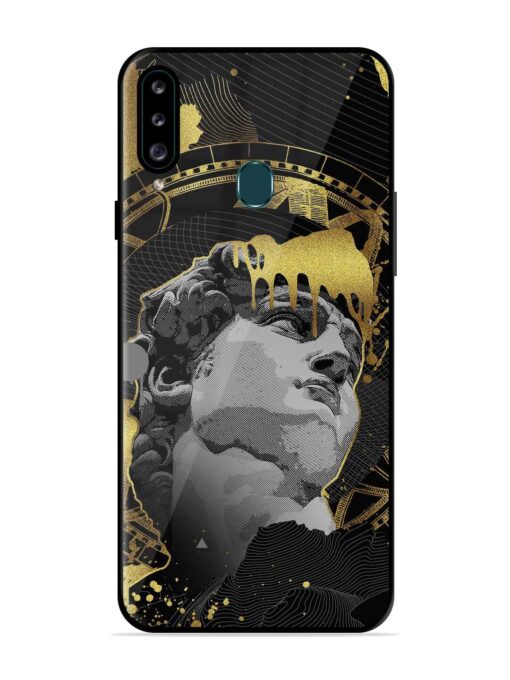 Roman Face Glossy Metal Phone Cover for Samsung Galaxy A20S Zapvi