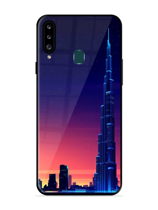 Burj Khalifa Abstract Glossy Metal Phone Cover for Samsung Galaxy A20S Zapvi