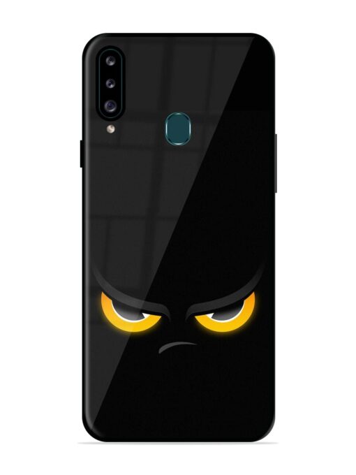 Scary Yellow Eye Glossy Metal TPU Phone Cover for Samsung Galaxy A20S Zapvi