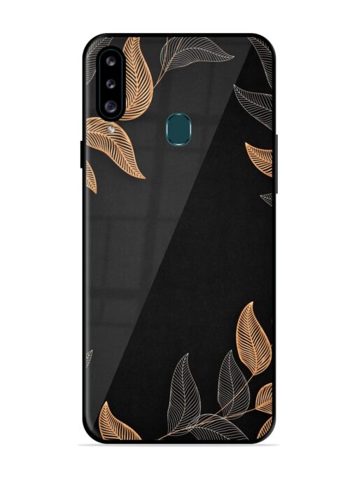 Foliage Art Glossy Metal Phone Cover for Samsung Galaxy A20S