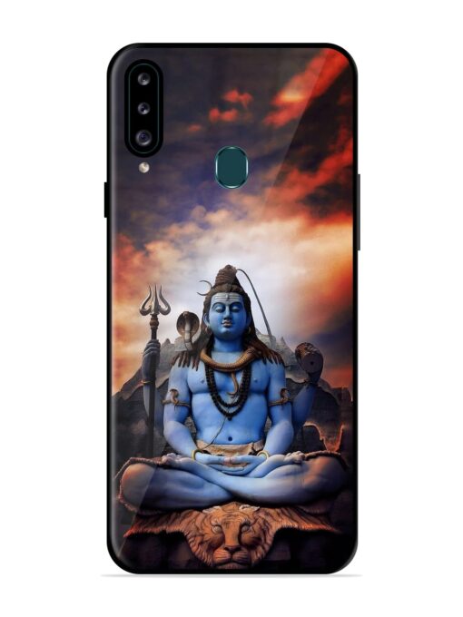 Jai Jai Shiv Glossy Metal Phone Cover for Samsung Galaxy A20S Zapvi