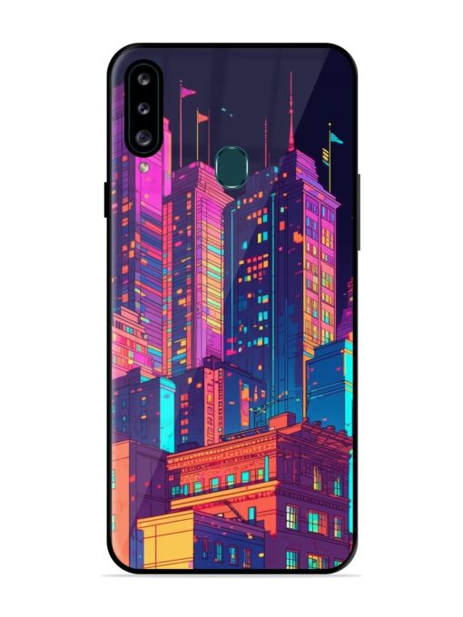 City View Glossy Metal Phone Cover for Samsung Galaxy A20S Zapvi