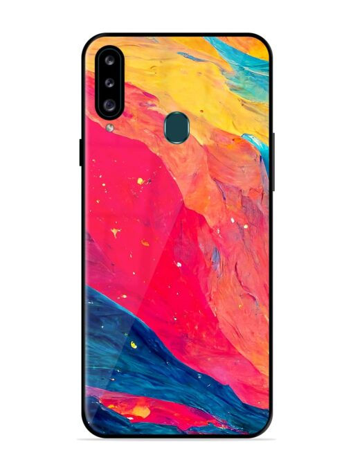 Starry Night Glossy Metal Phone Cover for Samsung Galaxy A20S Zapvi