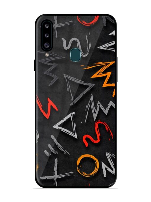 Grungy Graffiti Glossy Metal Phone Cover for Samsung Galaxy A20S Zapvi