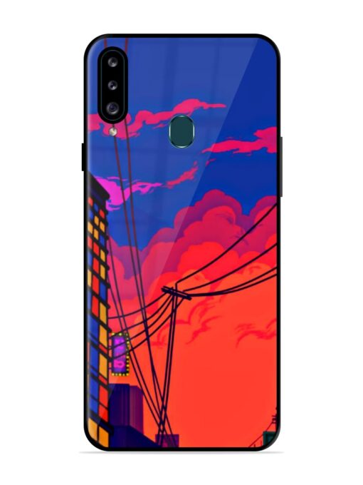 Sky At Morning Glossy Metal Phone Cover for Samsung Galaxy A20S Zapvi