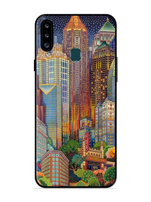 Cityscapes Art Glossy Metal Phone Cover for Samsung Galaxy A20S Zapvi