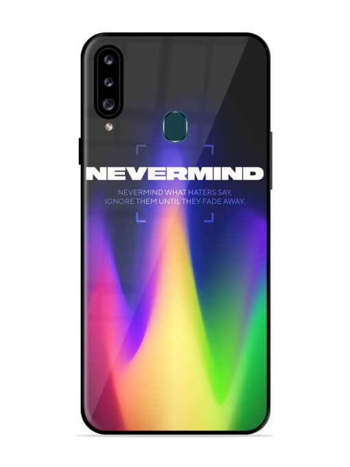 Nevermind Glossy Metal Phone Cover for Samsung Galaxy A20S Zapvi