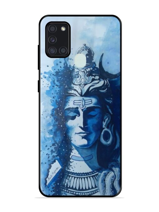 Shiv Art Glossy Metal Phone Cover for Samsung Galaxy A21S Zapvi