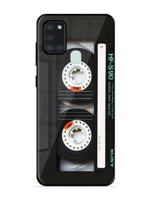 Sony Hf-S90 Cassette Glossy Metal Phone Cover for Samsung Galaxy A21S Zapvi