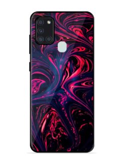 Abstract Background Glossy Metal Phone Cover for Samsung Galaxy A21S