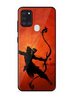 Illustration Lord Rama Glossy Metal Phone Cover for Samsung Galaxy A21S