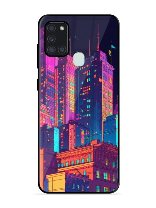 City View Glossy Metal Phone Cover for Samsung Galaxy A21S Zapvi