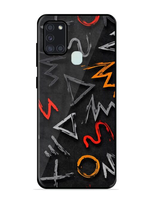 Grungy Graffiti Glossy Metal Phone Cover for Samsung Galaxy A21S Zapvi