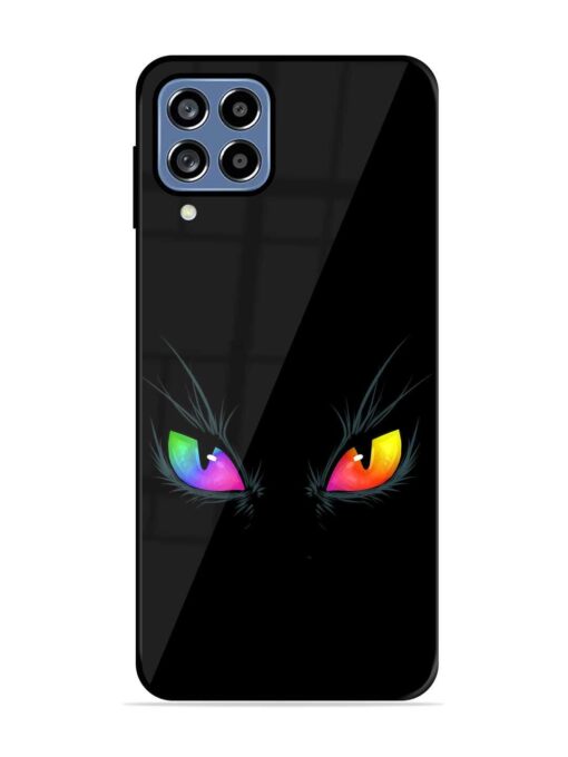 Cat Eyes Glossy Metal Phone Cover for Samsung Galaxy A22 (4G)