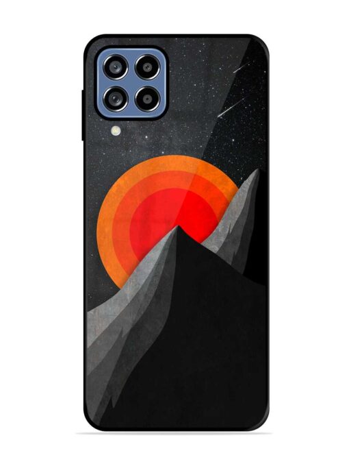 Black Mountain Glossy Metal Phone Cover for Samsung Galaxy A22 (4G) Zapvi