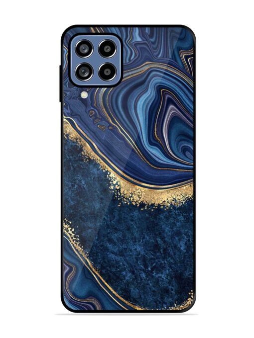 Abstract Background Blue Glossy Metal TPU Phone Cover for Samsung Galaxy A22 (4G) Zapvi